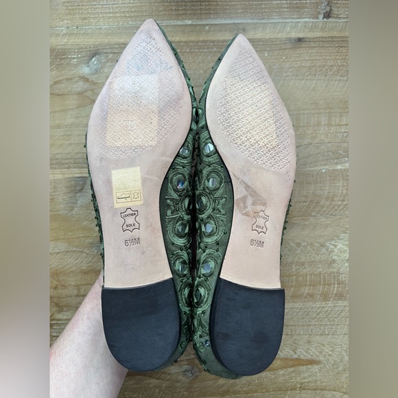 Tory Burch Yasmin Ballet Flat in Olive/Multi Size 6.5 - Picture 6 of 10